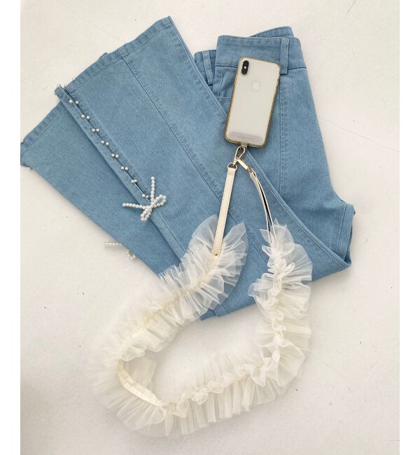 MAJESTICLEGON「チュールフリルショルダー」|ベルト|