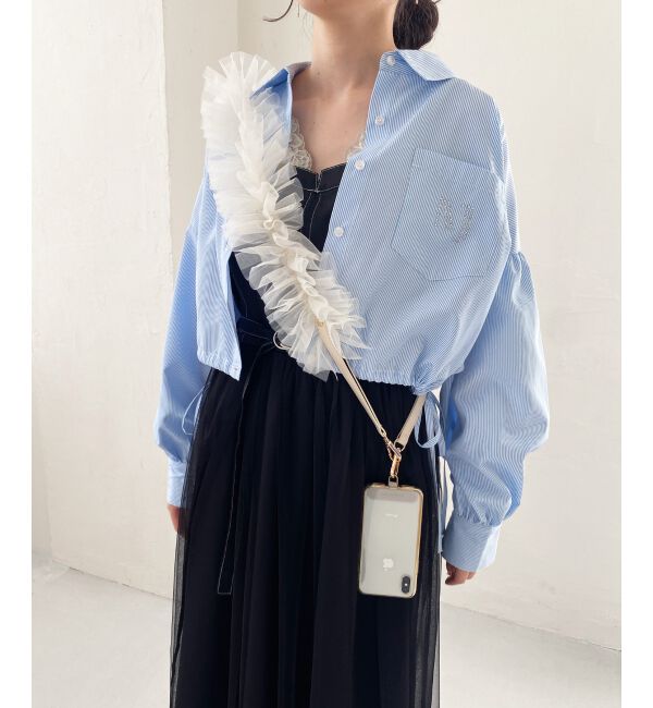 MAJESTICLEGON「チュールフリルショルダー」|ベルト|