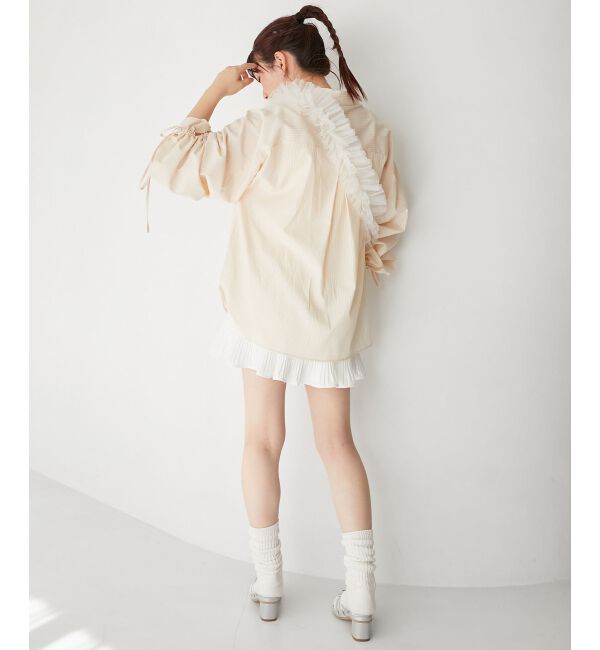 MAJESTICLEGON「チュールフリルショルダー」|ベルト|