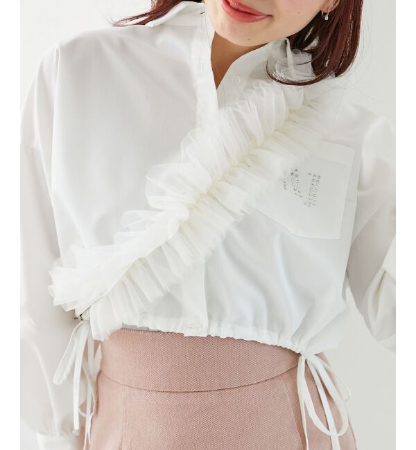 MAJESTICLEGON「チュールフリルショルダー」|ベルト|