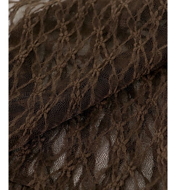 MAJESTICLEGON「レースカーデ&times;リボンインナーセット」|カーディガン|