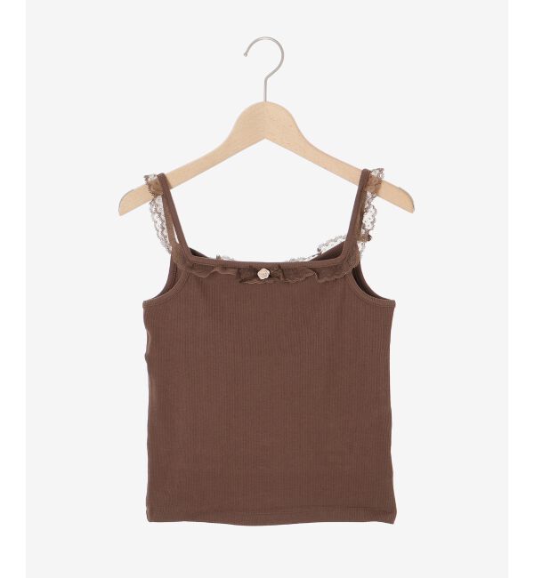 MAJESTICLEGON「レースカーデ&times;リボンインナーセット」|カーディガン|