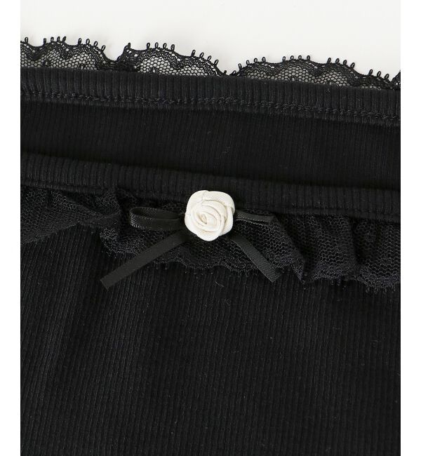 MAJESTICLEGON「レースカーデ&times;リボンインナーセット」|カーディガン|