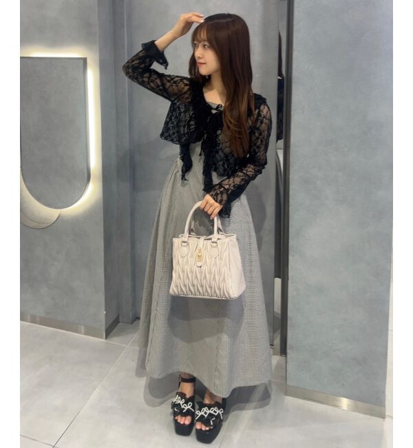  「◎フリルカラーリボンカーディガン」|カーディガン|