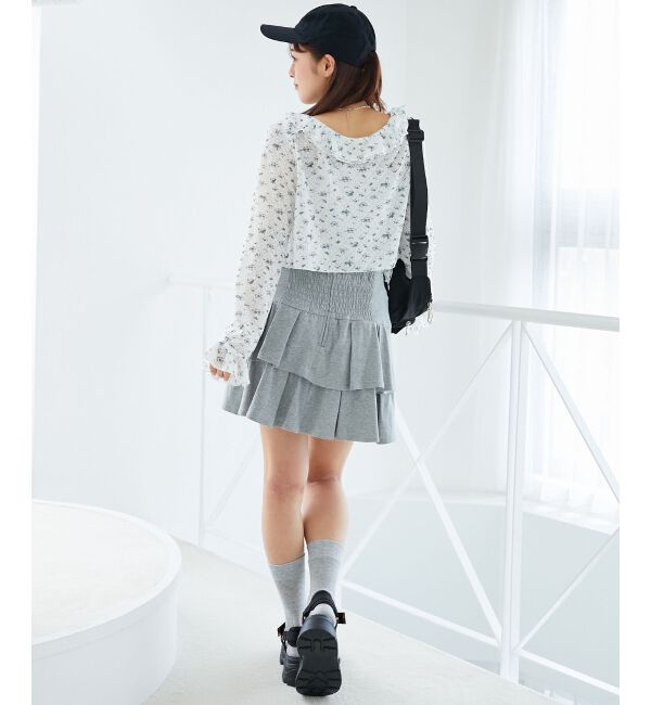  「◎フリルカラーリボンカーディガン」|カーディガン|