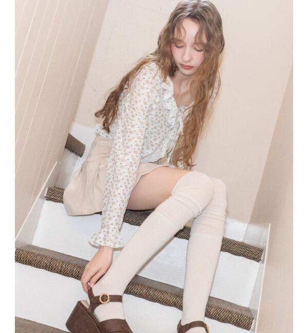  「◎フリルカラーリボンカーディガン」|カーディガン|