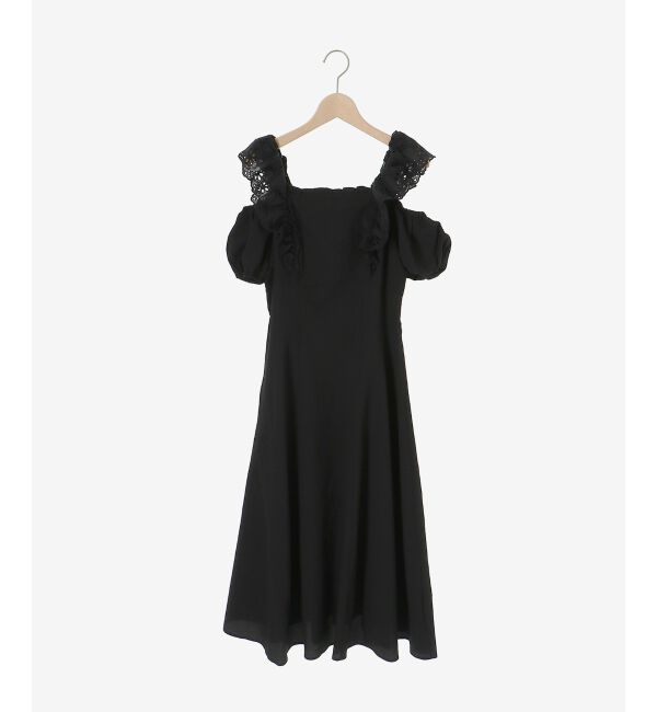  「肩レースフリルワンピース」|ワンピース|