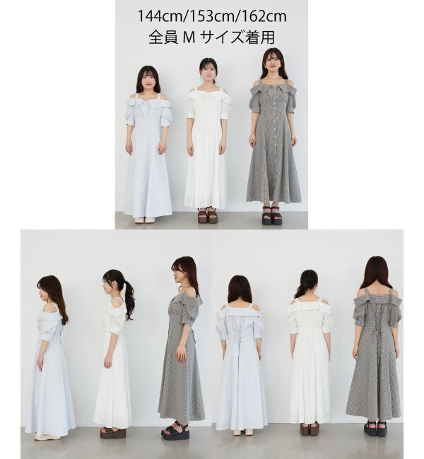  「オフショルシャツワンピース」|ワンピース|