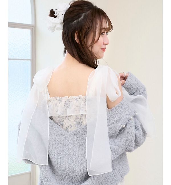  「2wayショルダーリボンキャミワンピ」|ワンピース|