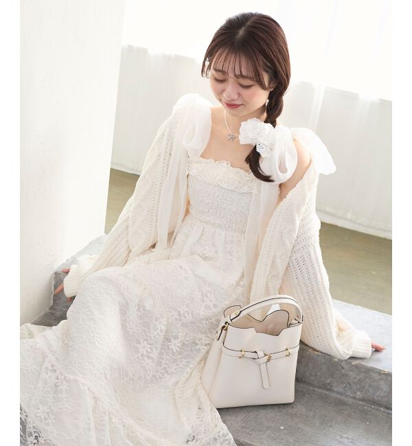  「2wayショルダーリボンキャミワンピ」|ワンピース|