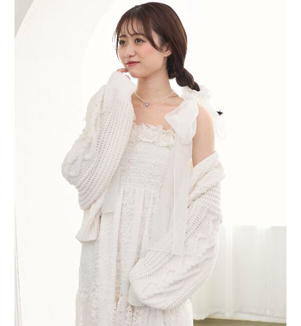  「2wayショルダーリボンキャミワンピ」|ワンピース|