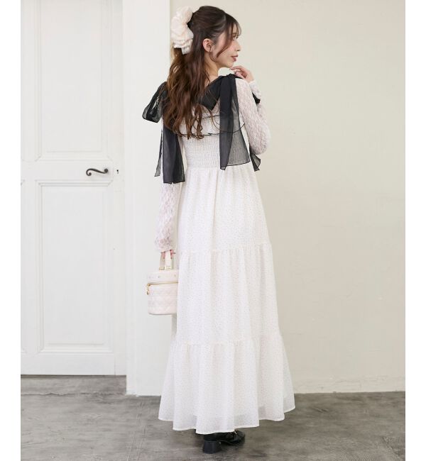  「2wayショルダーリボンキャミワンピ」|ワンピース|