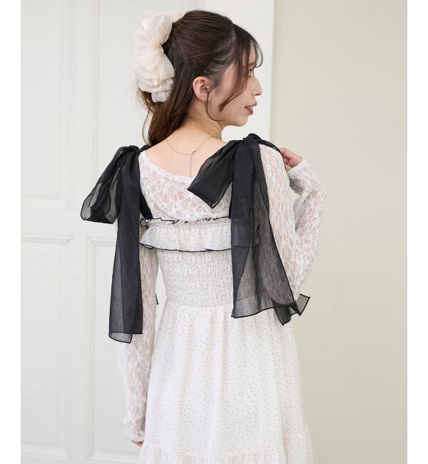  「2wayショルダーリボンキャミワンピ」|ワンピース|