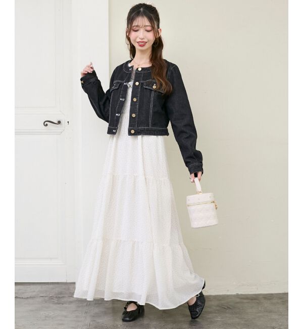  「2wayショルダーリボンキャミワンピ」|ワンピース|