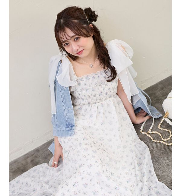  「2wayショルダーリボンキャミワンピ」|ワンピース|