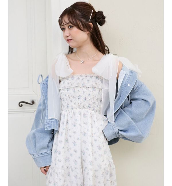  「2wayショルダーリボンキャミワンピ」|ワンピース|