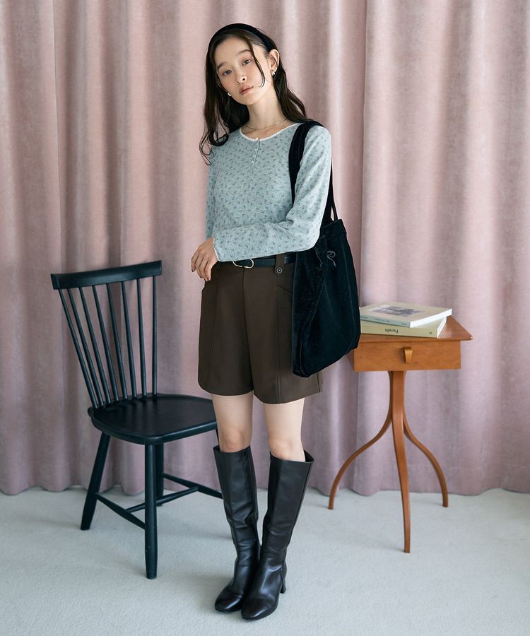 earth music&ecology「【WEB限定】アイレットジャカードタイトプルオーバー」|Tシャツ・カットソー|