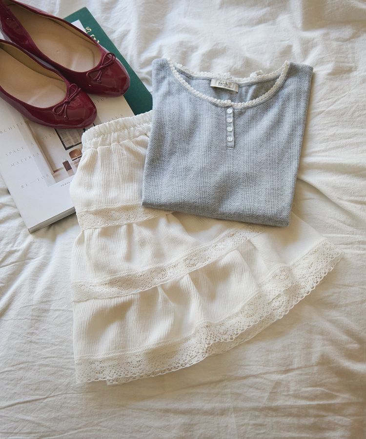 earth music&ecology「【WEB限定】アイレットジャカードタイトプルオーバー」|Tシャツ・カットソー|