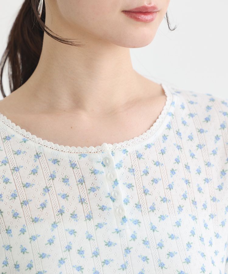 earth music&ecology「【WEB限定】アイレットジャカードタイトプルオーバー」|Tシャツ・カットソー|