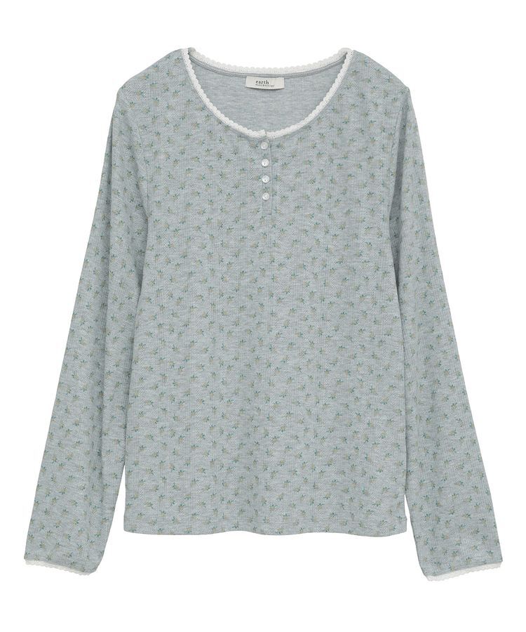 earth music&ecology「【WEB限定】アイレットジャカードタイトプルオーバー」|Tシャツ・カットソー|