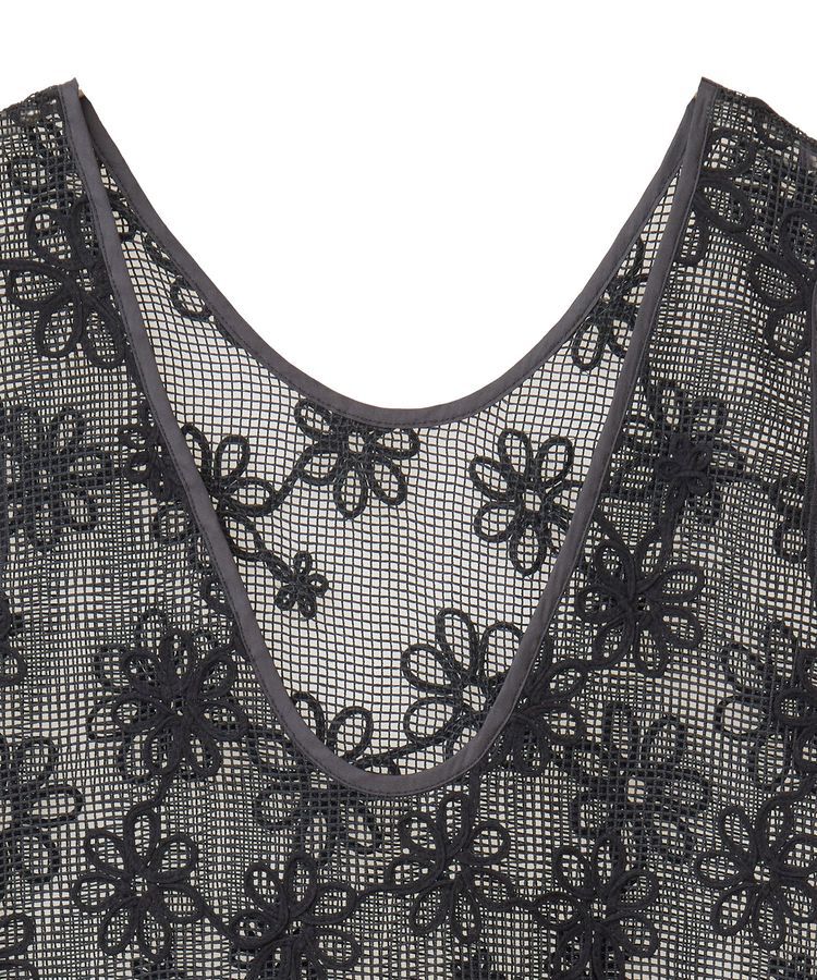 earth music&ecology「コード刺繍ベスト」|ワンピース|