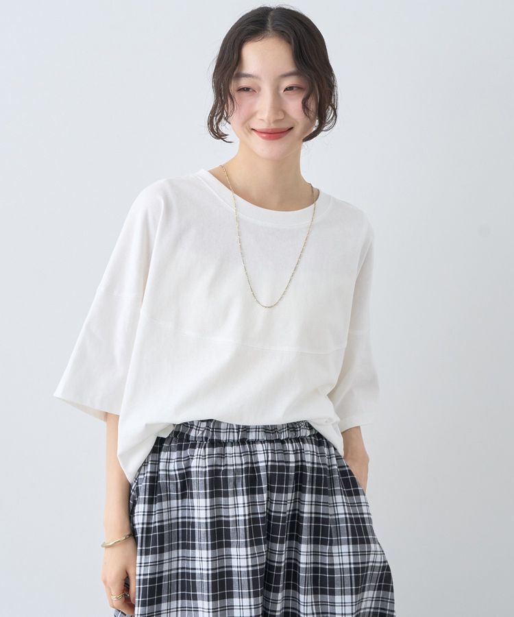 earth music&ecology「ドルマンバックプリントTee」|Tシャツ・カットソー|