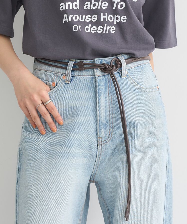 earth music&ecology「ロープリングベルト」|ベルト|Brown