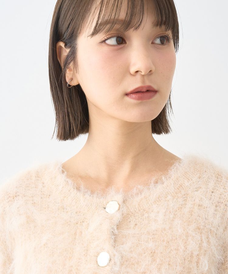 earth music&ecology「クルーネックシャギーカーディガン」|カーディガン|