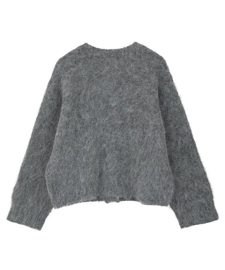 earth music&ecology「クルーネックシャギーカーディガン」|カーディガン|