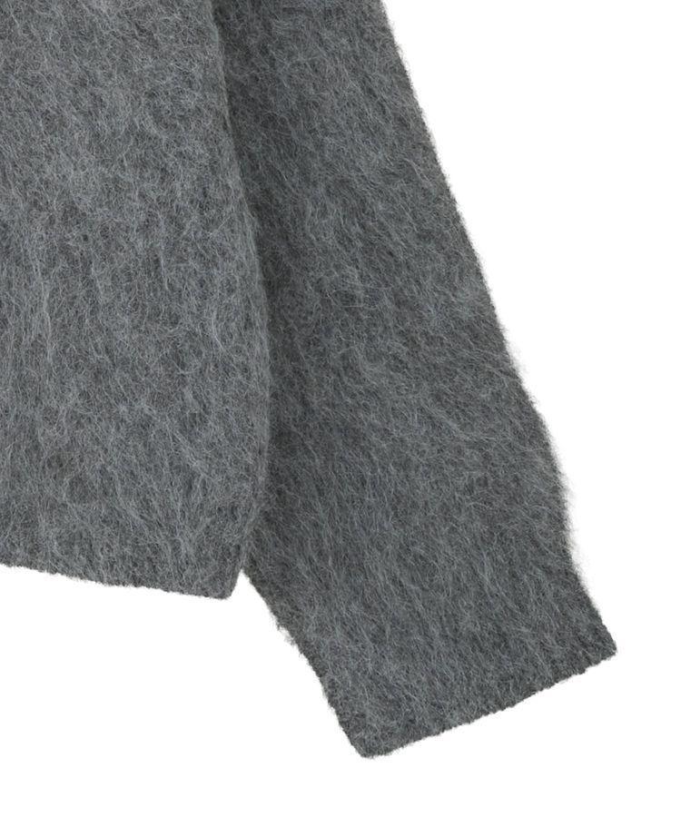 earth music&ecology「クルーネックシャギーカーディガン」|カーディガン|