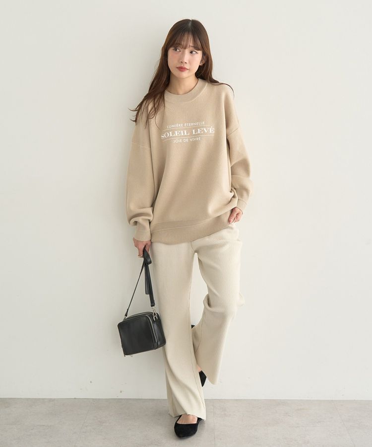 earth music&ecology「セルフカットテレコフレアパンツ」|その他|