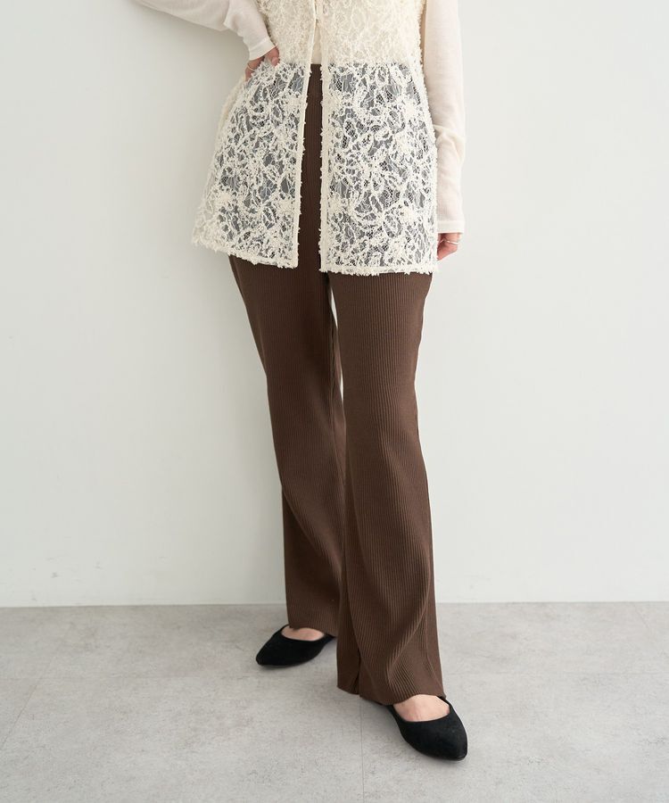 earth music&ecology「セルフカットテレコフレアパンツ」|その他|