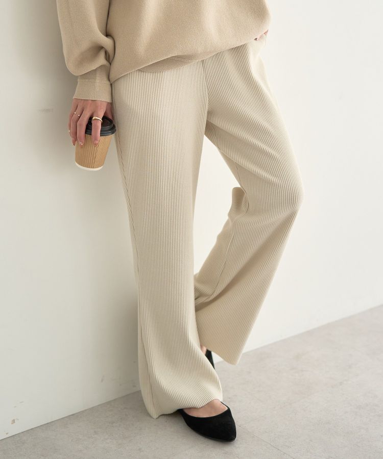 earth music&ecology「セルフカットテレコフレアパンツ」|その他|