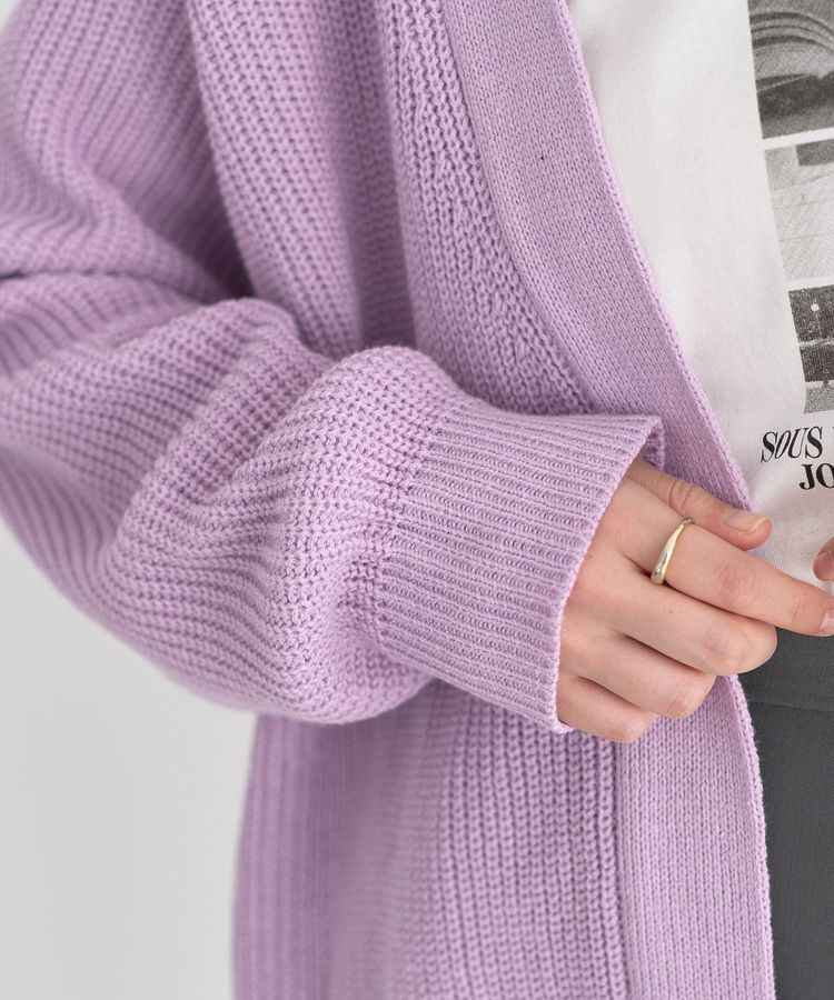 earth music&ecology「アゼトッパーカーディガン」|カーディガン|