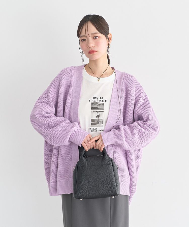 earth music&ecology「アゼトッパーカーディガン」|カーディガン|