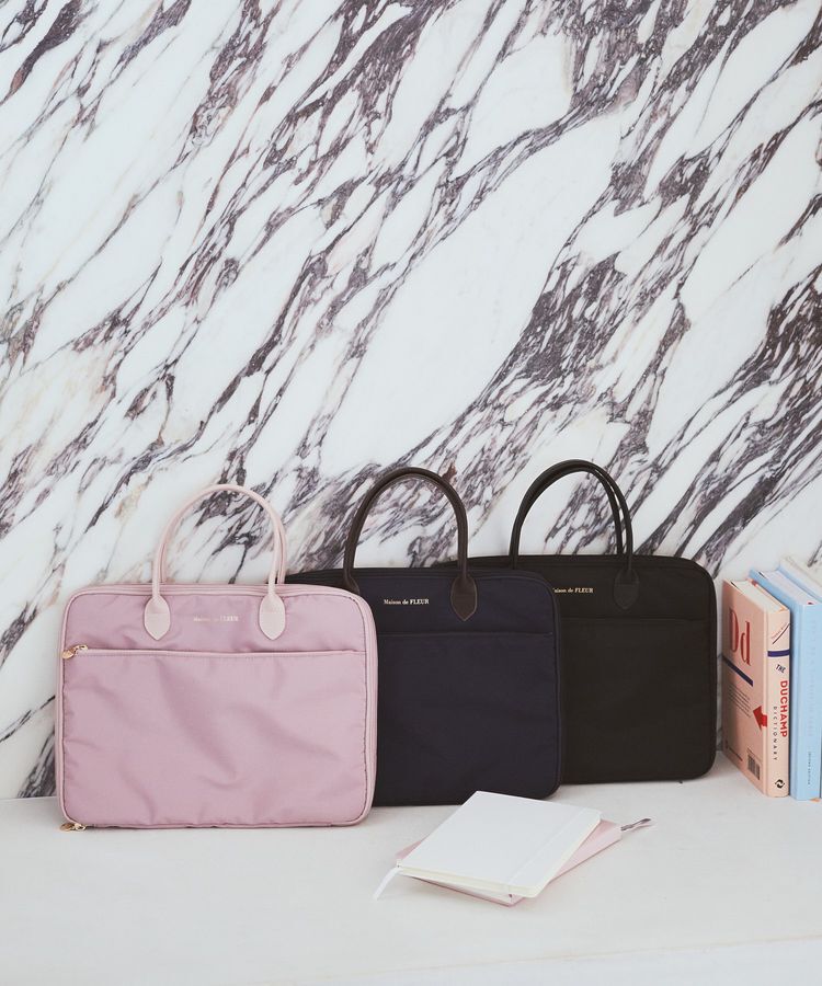 Maison de FLEUR「レザーハンドルPCケース」|その他|