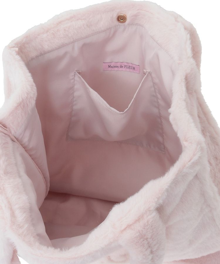 Maison de FLEUR「ファーブランドロゴ刺繍スクエアトートバッグ」|トートバッグ|