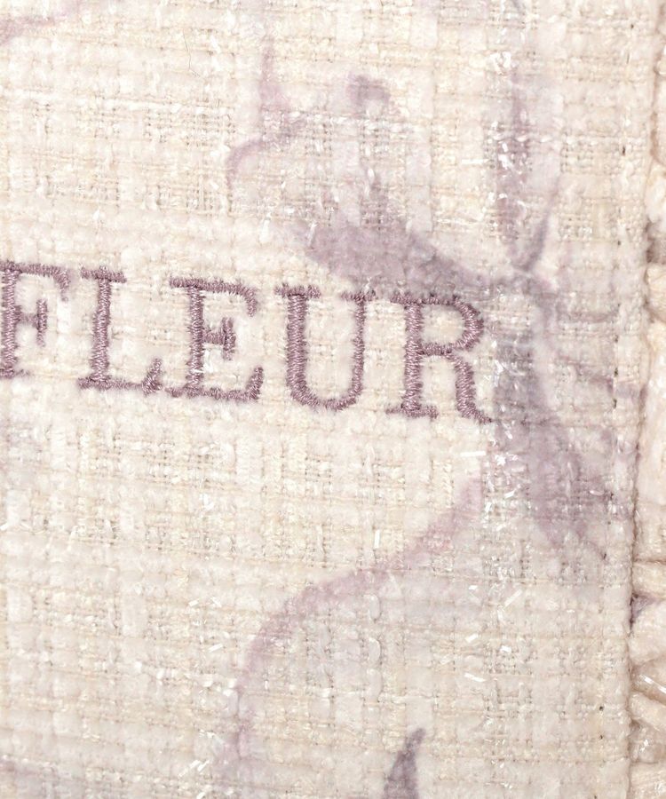 Maison de FLEUR「ツイードリボンプリント2WayバッグS」|ハンドバッグ|