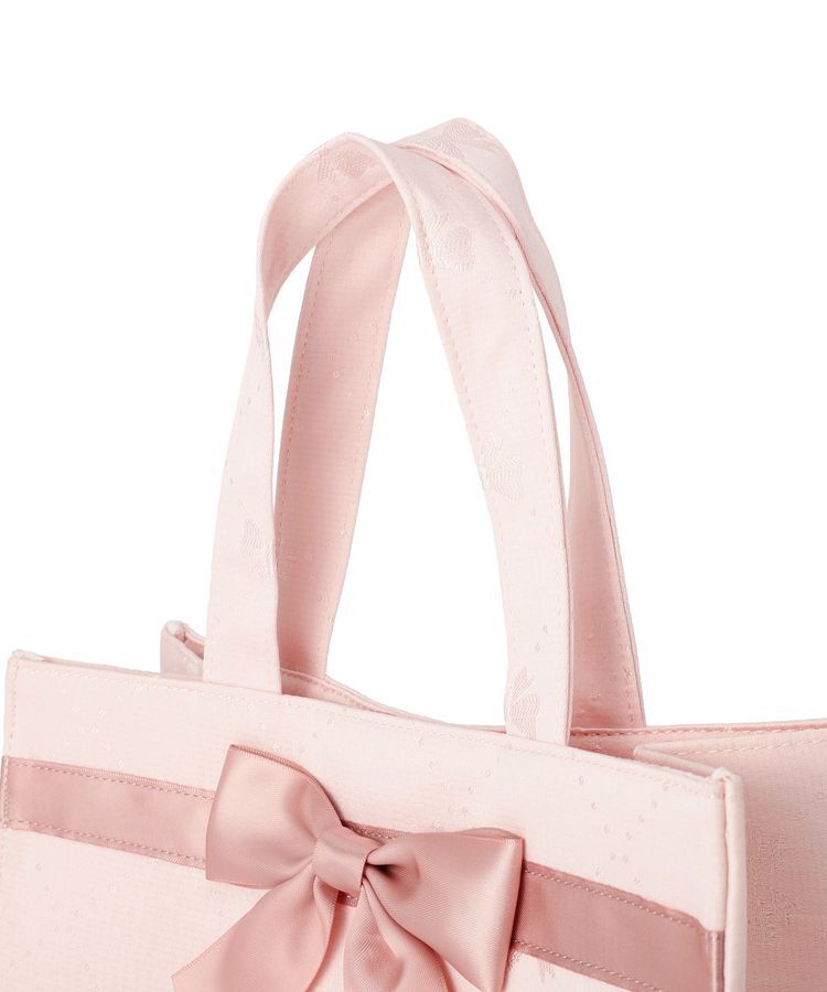 Maison de FLEUR「リボンジャカードスクエアトートバッグ」|トートバッグ|