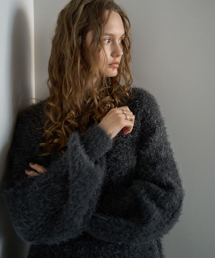 AMERICAN HOLIC「【WEB限定】フェザーゆるニットプルオーバー」|ニット・セーター|