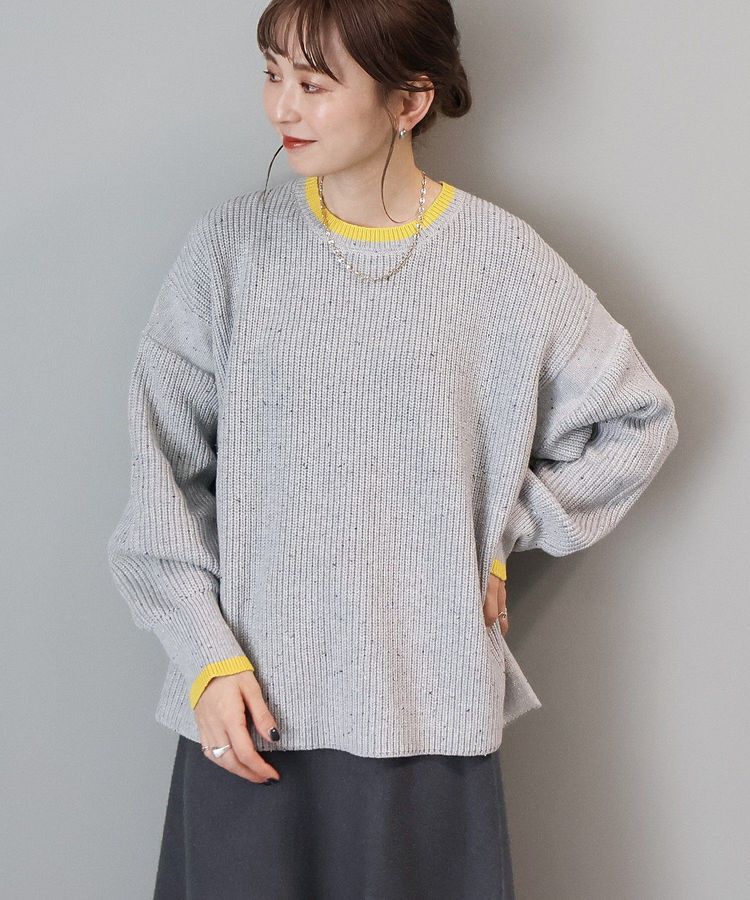 AMERICAN HOLIC「【WEB限定】配色ラインニットプルオーバー」|ニット・セーター|