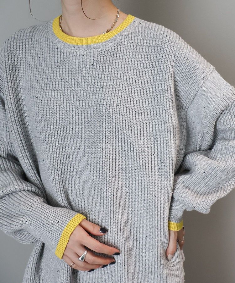 AMERICAN HOLIC「【WEB限定】配色ラインニットプルオーバー」|ニット・セーター|