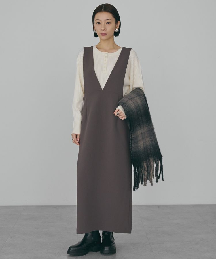 AMERICAN HOLIC「【WEB限定】イージーケアVネックワンピース」|ワンピース|