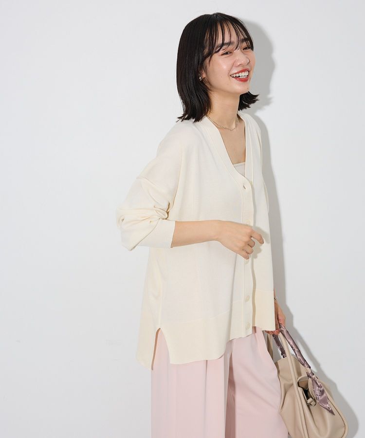 Green Parks「ここちニットVネックカーディガン」|カーディガン|