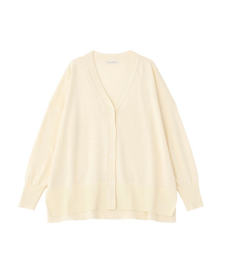 Green Parks「ここちニットVネックカーディガン」|カーディガン|