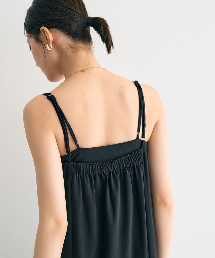 YECCA VECCA「【2点SET】シアーシャツ&times;Aラインキャミワンピース」|ワンピース|