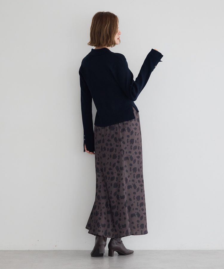 YECCA VECCA「襟付きニットカーディガン」|カーディガン|