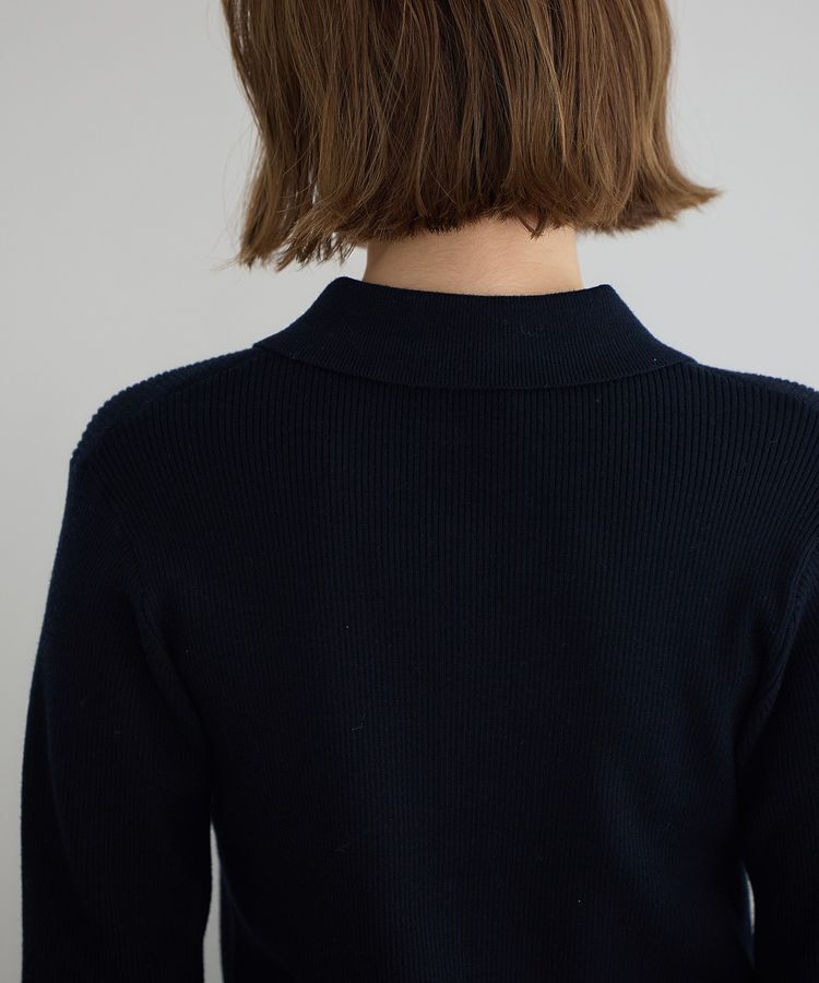 YECCA VECCA「襟付きニットカーディガン」|カーディガン|