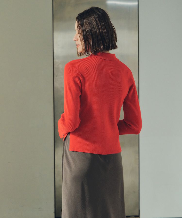 YECCA VECCA「襟付きニットカーディガン」|カーディガン|