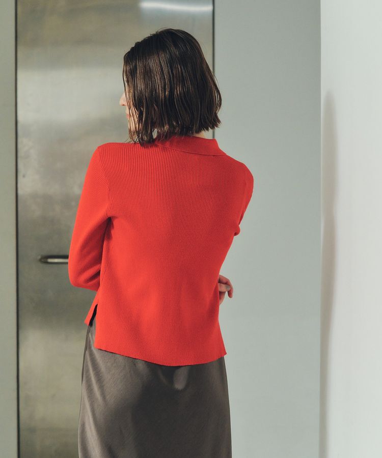 YECCA VECCA「襟付きニットカーディガン」|カーディガン|